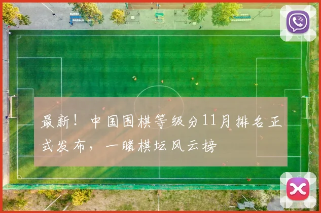 最新！中国围棋等级分11月排名正式发布，一睹棋坛风云榜